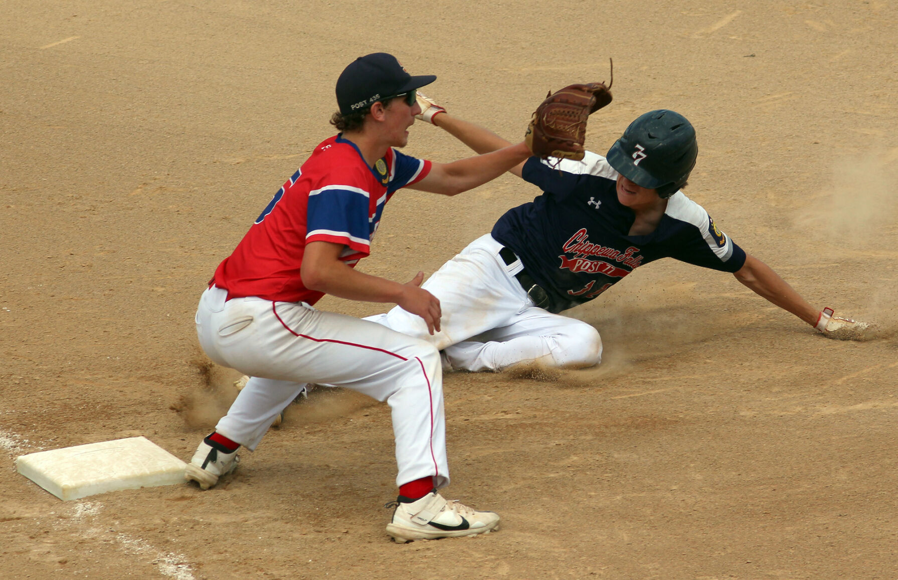 Chippewa Falls Post 77 senior legion baseball vs Superior Post 435 7-19-22